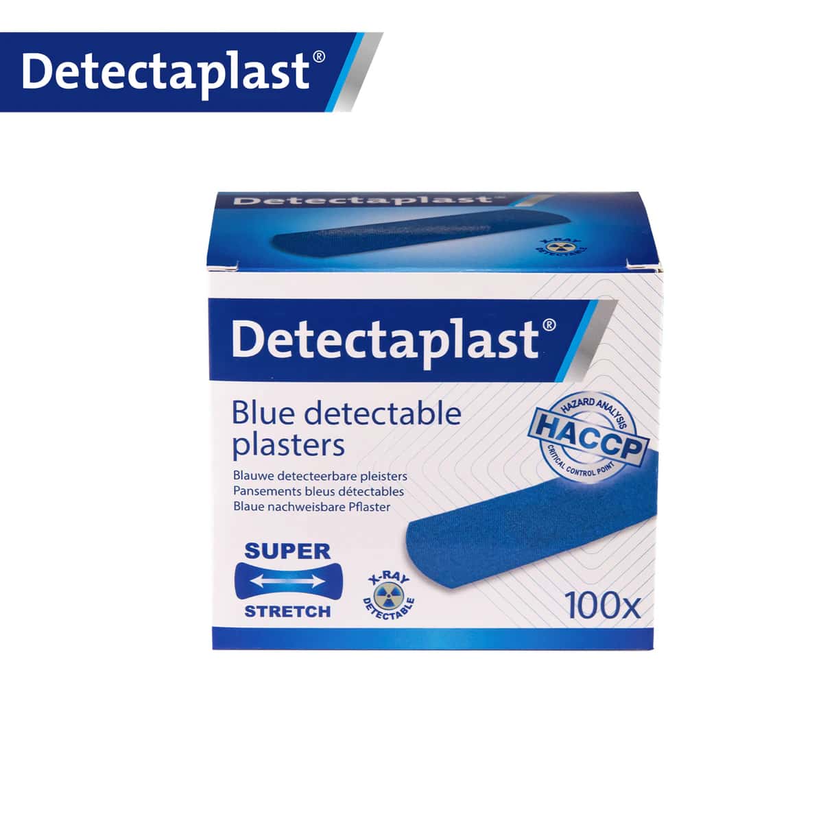Pflaster Strips blau detektierbar X-Ray 25 x 72mm