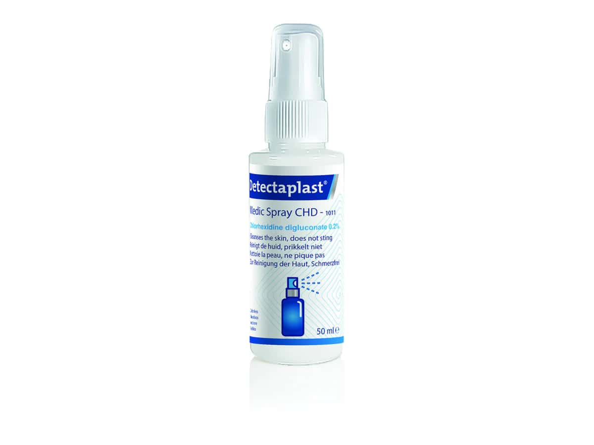 Detectaplast Medic Spray CHD – Chlorhexidin 0,2 % Hautreinigungsspray, 50 ml