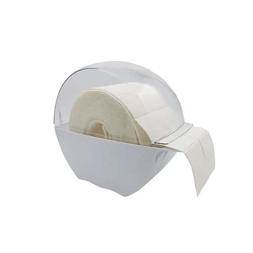 Spender für 500 Zellstofftupfer auf Rolle