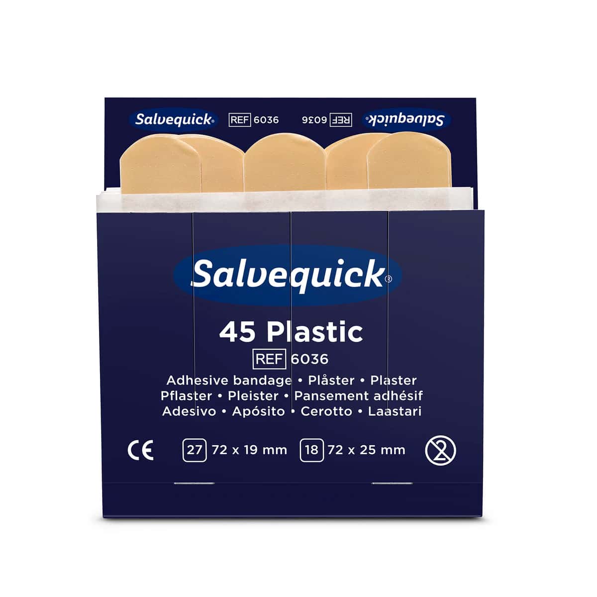 Salvequick® Refill Einsätze 6036 - 45 Pflasterstrips