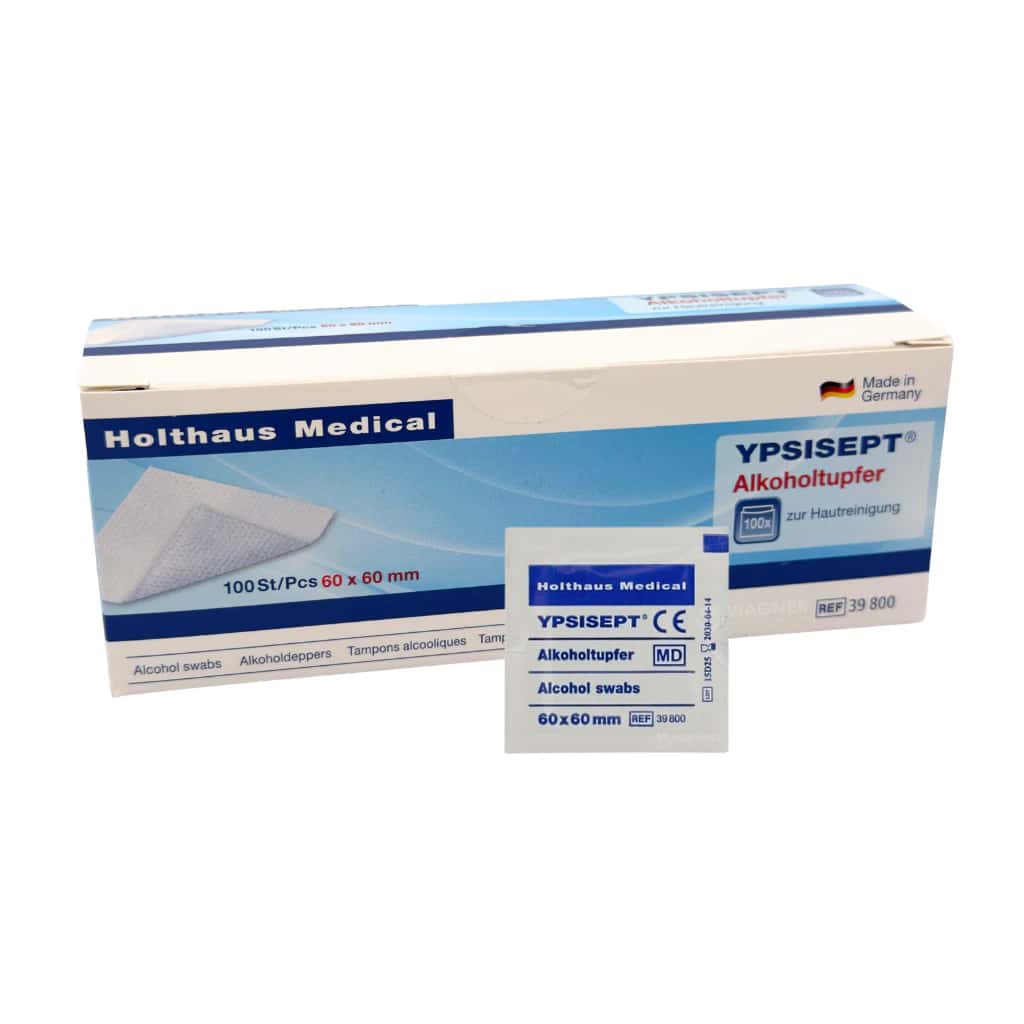 YPSISEPT® Alkoholtupfer 60 x 60 mm – einzeln versiegelt