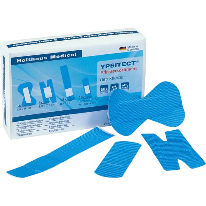 YPSITECT® Pflastersortiment detectable - 50 - teiliges Pflastersortiment