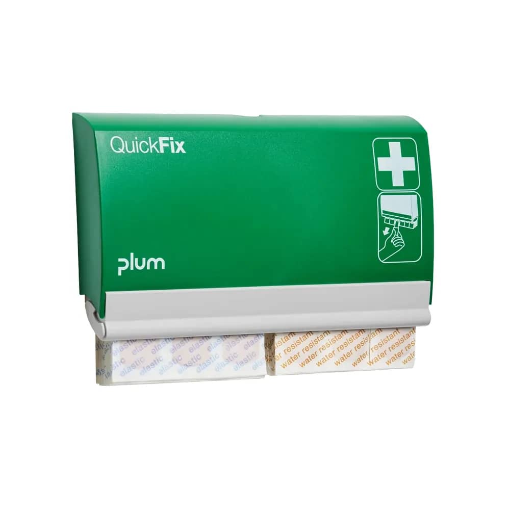 Plum QuickFix Pflasterspender – 45 wasserfeste + 45 elastische Pflasterstrips