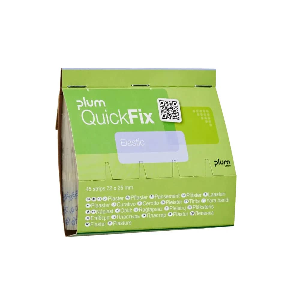 Plum QuickFix Nachfüllpackung – 45 elastische Pflasterstrips (Elastic)