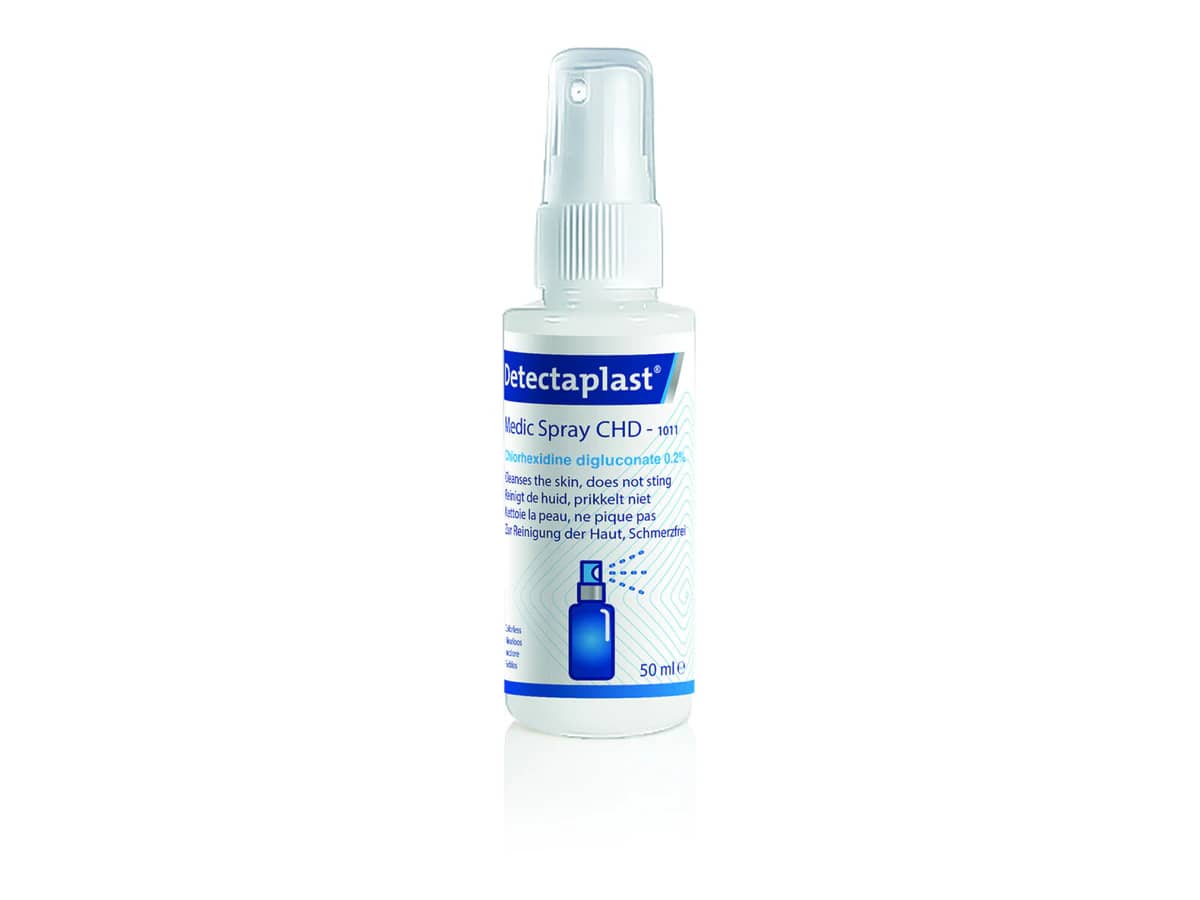 Detectaplast Medic Spray CHD – Chlorhexidin 0,2 % Hautreinigungsspray, 50 ml