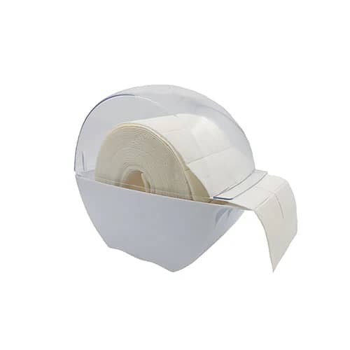 Spender für 500 Zellstofftupfer auf Rolle