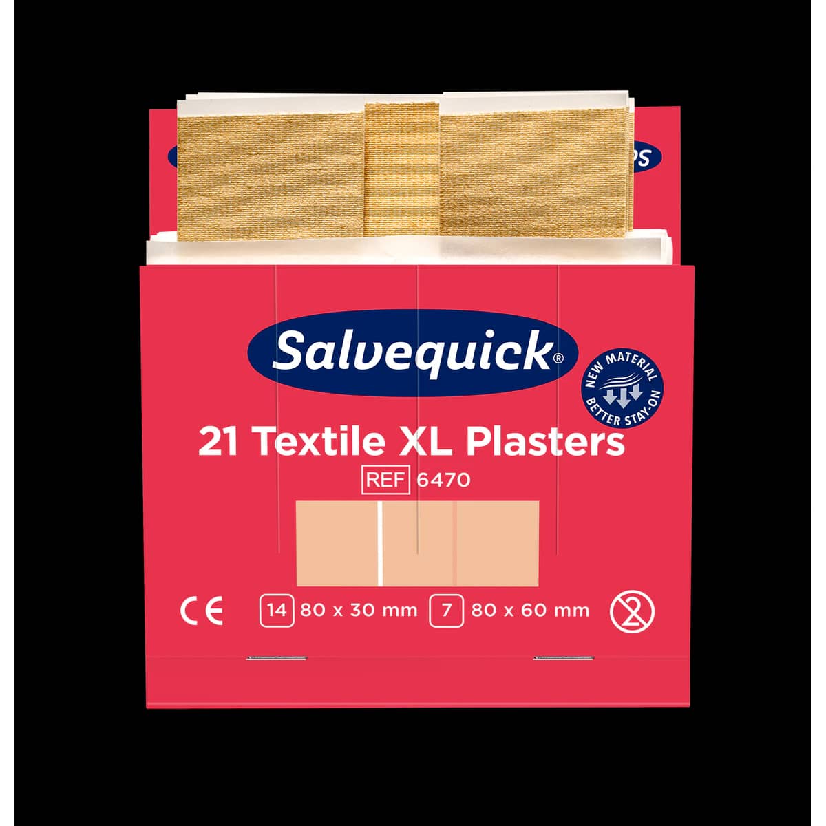 Salvequick® Refill Einsätze 6470 - 21 Pflasterstrips XL