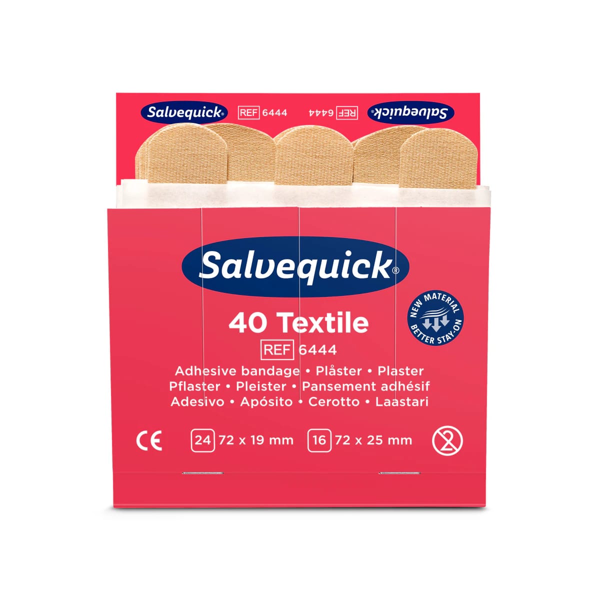 Salvequick® Refill Einsätze 6444 - 40 Pflasterstrips