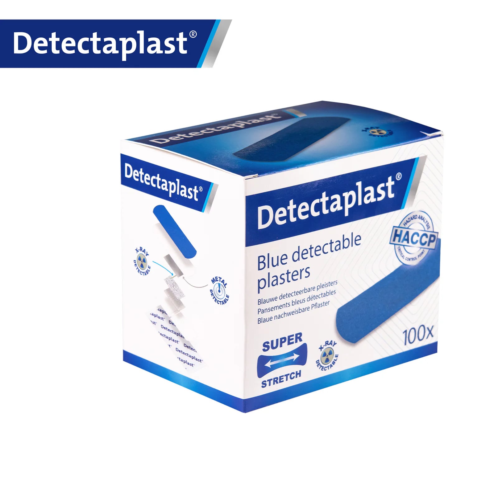 Pflaster Strips blau detektierbar X-Ray 25 x 72mm 2