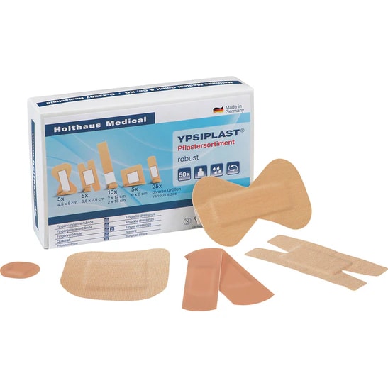 YPSIPLAST® Pflastersortiment Robust - 50-teiliges Pflastersortiment