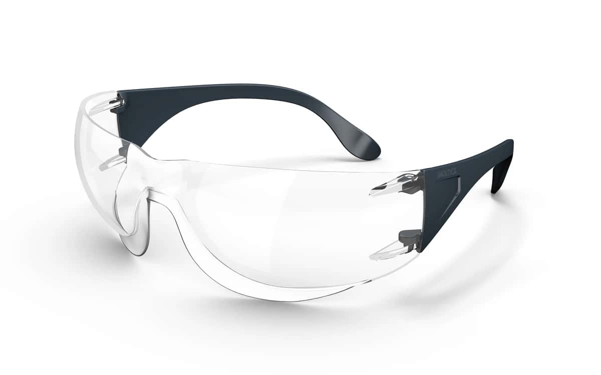 Schutzbrille ADAPT K1 – klare Scheibe, rahmenlos, passend zur Atemschutzmaske - Produktbild Schutzbrille ADAPT K1 – klare Scheibe, rahmenlos, passend zur Atemschutzmaske